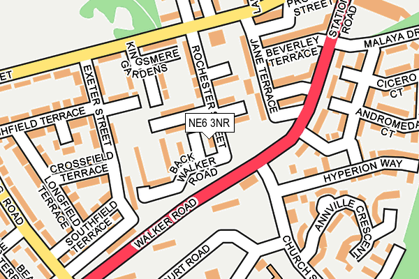 NE6 3NR map - OS OpenMap – Local (Ordnance Survey) NE6 3NR map - OS OpenMap – Local (Ordnance Survey)