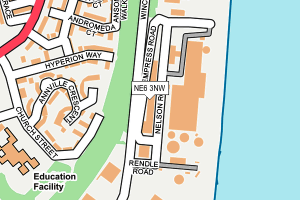 NE6 3NW map - OS OpenMap – Local (Ordnance Survey) NE6 3NW map - OS OpenMap – Local (Ordnance Survey)