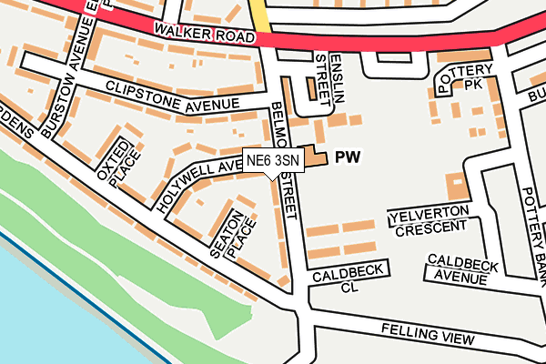 NE6 3SN map - OS OpenMap – Local (Ordnance Survey) NE6 3SN map - OS OpenMap – Local (Ordnance Survey)