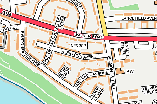 NE6 3SP map - OS OpenMap – Local (Ordnance Survey) NE6 3SP map - OS OpenMap – Local (Ordnance Survey)