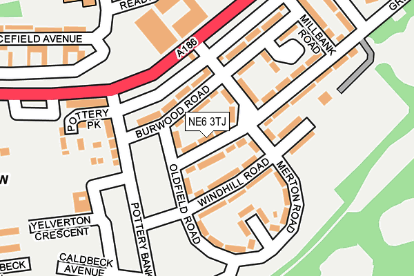 NE6 3TJ map - OS OpenMap – Local (Ordnance Survey) NE6 3TJ map - OS OpenMap – Local (Ordnance Survey)