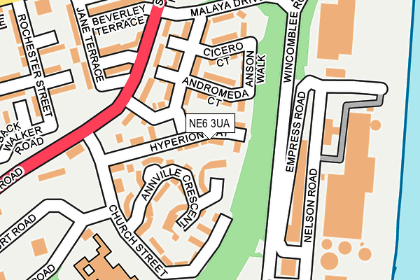 NE6 3UA map - OS OpenMap – Local (Ordnance Survey) NE6 3UA map - OS OpenMap – Local (Ordnance Survey)