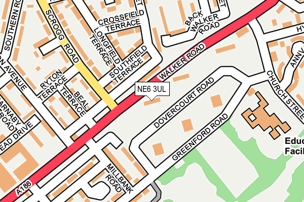 NE6 3UL map - OS OpenMap – Local (Ordnance Survey) NE6 3UL map - OS OpenMap – Local (Ordnance Survey)