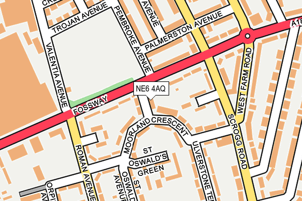 NE6 4AQ map - OS OpenMap – Local (Ordnance Survey) NE6 4AQ map - OS OpenMap – Local (Ordnance Survey)