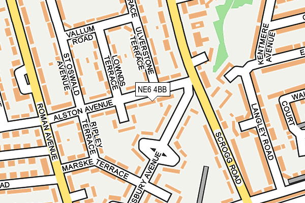NE6 4BB map - OS OpenMap – Local (Ordnance Survey) NE6 4BB map - OS OpenMap – Local (Ordnance Survey)