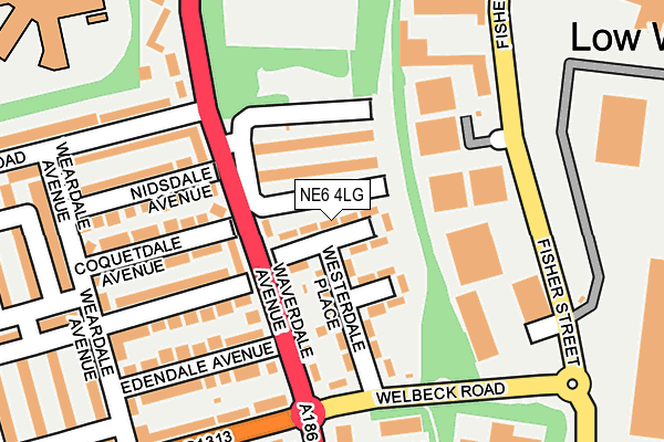 NE6 4LG map - OS OpenMap – Local (Ordnance Survey) NE6 4LG map - OS OpenMap – Local (Ordnance Survey)