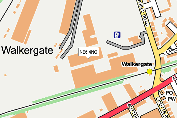 NE6 4NQ map - OS OpenMap – Local (Ordnance Survey) NE6 4NQ map - OS OpenMap – Local (Ordnance Survey)