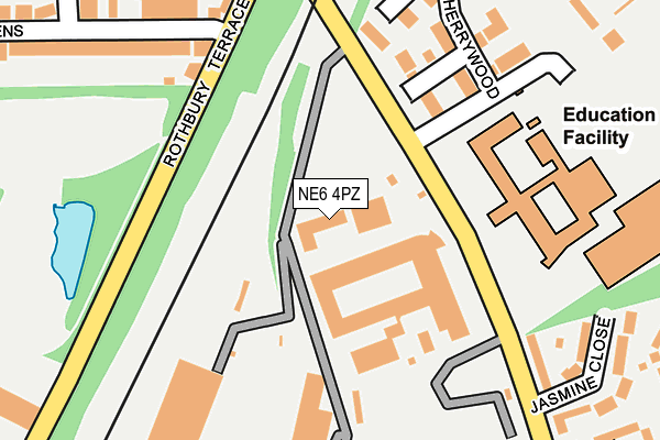 NE6 4PZ map - OS OpenMap – Local (Ordnance Survey) NE6 4PZ map - OS OpenMap – Local (Ordnance Survey)