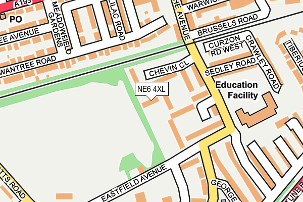 NE6 4XL map - OS OpenMap – Local (Ordnance Survey) NE6 4XL map - OS OpenMap – Local (Ordnance Survey)