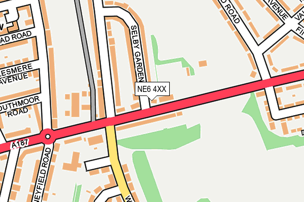 NE6 4XX map - OS OpenMap – Local (Ordnance Survey) NE6 4XX map - OS OpenMap – Local (Ordnance Survey)
