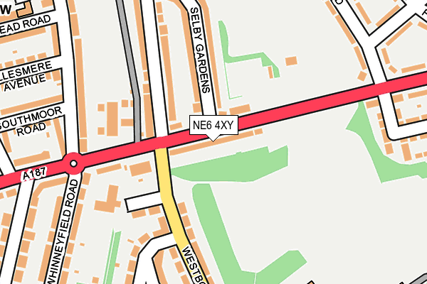 NE6 4XY map - OS OpenMap – Local (Ordnance Survey) NE6 4XY map - OS OpenMap – Local (Ordnance Survey)