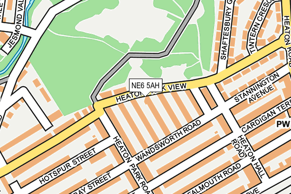 NE6 5AH map - OS OpenMap – Local (Ordnance Survey) NE6 5AH map - OS OpenMap – Local (Ordnance Survey)