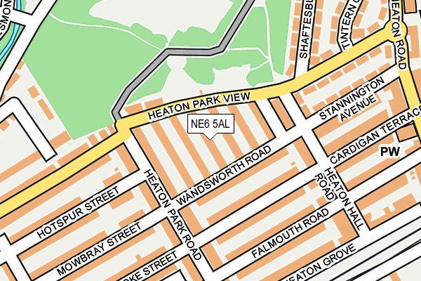 NE6 5AL map - OS OpenMap – Local (Ordnance Survey) NE6 5AL map - OS OpenMap – Local (Ordnance Survey)