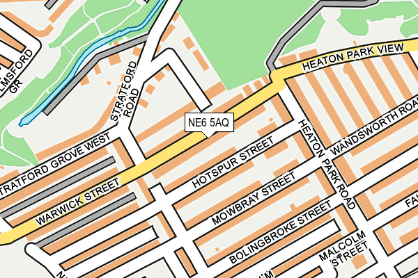 NE6 5AQ map - OS OpenMap – Local (Ordnance Survey) NE6 5AQ map - OS OpenMap – Local (Ordnance Survey)