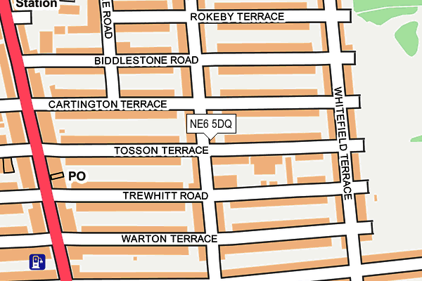 NE6 5DQ map - OS OpenMap – Local (Ordnance Survey) NE6 5DQ map - OS OpenMap – Local (Ordnance Survey)
