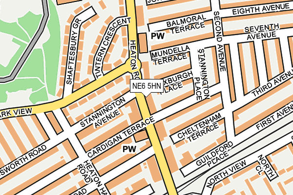 NE6 5HN map - OS OpenMap – Local (Ordnance Survey) NE6 5HN map - OS OpenMap – Local (Ordnance Survey)