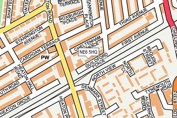 NE6 5HQ map - OS OpenMap – Local (Ordnance Survey) NE6 5HQ map - OS OpenMap – Local (Ordnance Survey)