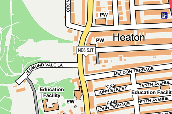NE6 5JT map - OS OpenMap – Local (Ordnance Survey) NE6 5JT map - OS OpenMap – Local (Ordnance Survey)