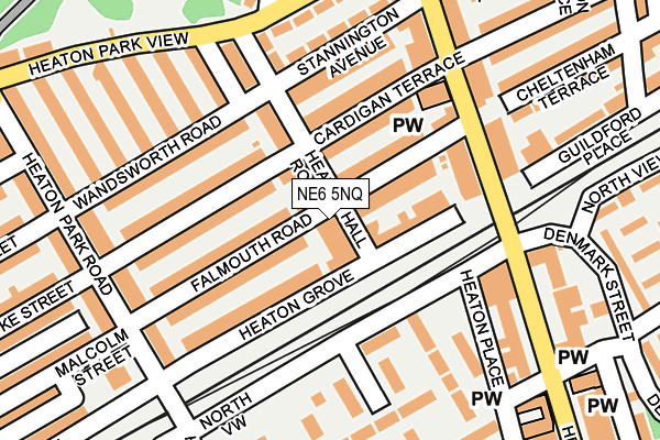 NE6 5NQ map - OS OpenMap – Local (Ordnance Survey) NE6 5NQ map - OS OpenMap – Local (Ordnance Survey)