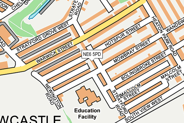 NE6 5PD map - OS OpenMap – Local (Ordnance Survey) NE6 5PD map - OS OpenMap – Local (Ordnance Survey)