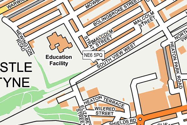 NE6 5PQ map - OS OpenMap – Local (Ordnance Survey) NE6 5PQ map - OS OpenMap – Local (Ordnance Survey)