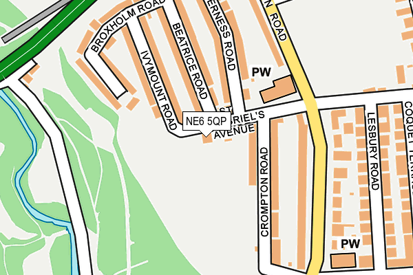 NE6 5QP map - OS OpenMap – Local (Ordnance Survey) NE6 5QP map - OS OpenMap – Local (Ordnance Survey)