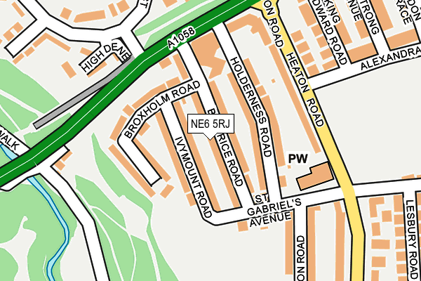 NE6 5RJ map - OS OpenMap – Local (Ordnance Survey) NE6 5RJ map - OS OpenMap – Local (Ordnance Survey)