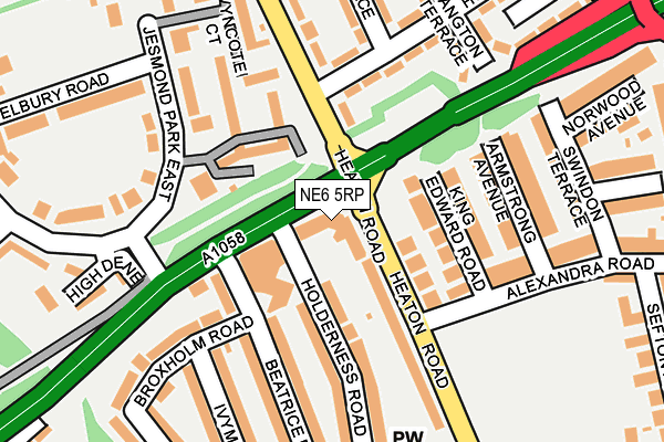 NE6 5RP map - OS OpenMap – Local (Ordnance Survey) NE6 5RP map - OS OpenMap – Local (Ordnance Survey)