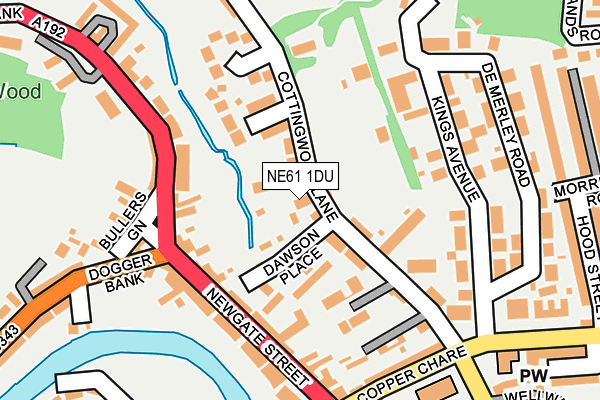 NE61 1DU map - OS OpenMap – Local (Ordnance Survey) NE61 1DU map - OS OpenMap – Local (Ordnance Survey)