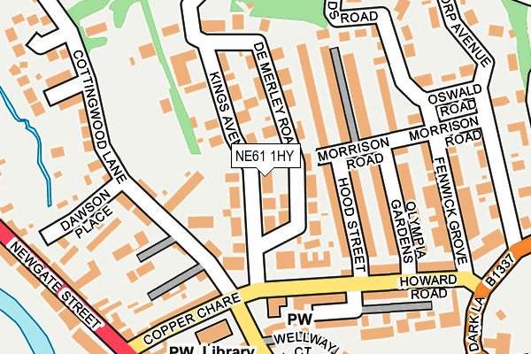 NE61 1HY map - OS OpenMap – Local (Ordnance Survey) NE61 1HY map - OS OpenMap – Local (Ordnance Survey)