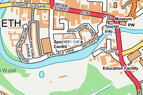 NE61 1LW map - OS OpenMap – Local (Ordnance Survey) NE61 1LW map - OS OpenMap – Local (Ordnance Survey)