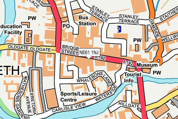 NE61 1NJ map - OS OpenMap – Local (Ordnance Survey) NE61 1NJ map - OS OpenMap – Local (Ordnance Survey)