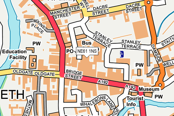 NE61 1NS map - OS OpenMap – Local (Ordnance Survey) NE61 1NS map - OS OpenMap – Local (Ordnance Survey)