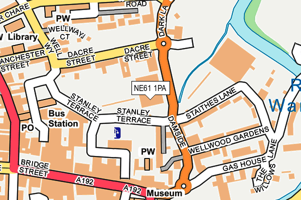 NE61 1PA map - OS OpenMap – Local (Ordnance Survey) NE61 1PA map - OS OpenMap – Local (Ordnance Survey)