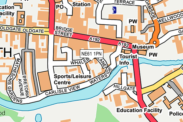 NE61 1PN map - OS OpenMap – Local (Ordnance Survey) NE61 1PN map - OS OpenMap – Local (Ordnance Survey)