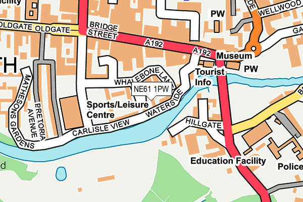 NE61 1PW map - OS OpenMap – Local (Ordnance Survey) NE61 1PW map - OS OpenMap – Local (Ordnance Survey)