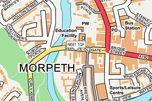 NE61 1QF map - OS OpenMap – Local (Ordnance Survey) NE61 1QF map - OS OpenMap – Local (Ordnance Survey)