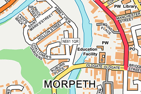 NE61 1QR map - OS OpenMap – Local (Ordnance Survey) NE61 1QR map - OS OpenMap – Local (Ordnance Survey)