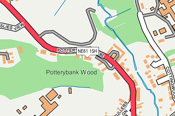 NE61 1SH map - OS OpenMap – Local (Ordnance Survey) NE61 1SH map - OS OpenMap – Local (Ordnance Survey)