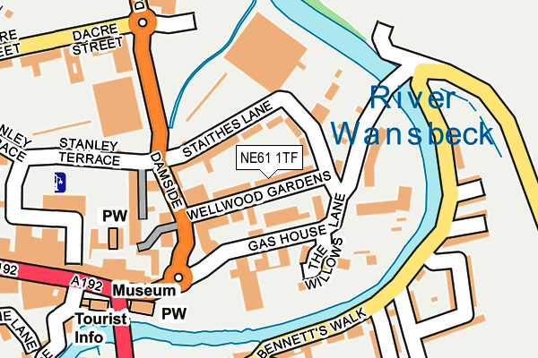 NE61 1TF map - OS OpenMap – Local (Ordnance Survey) NE61 1TF map - OS OpenMap – Local (Ordnance Survey)