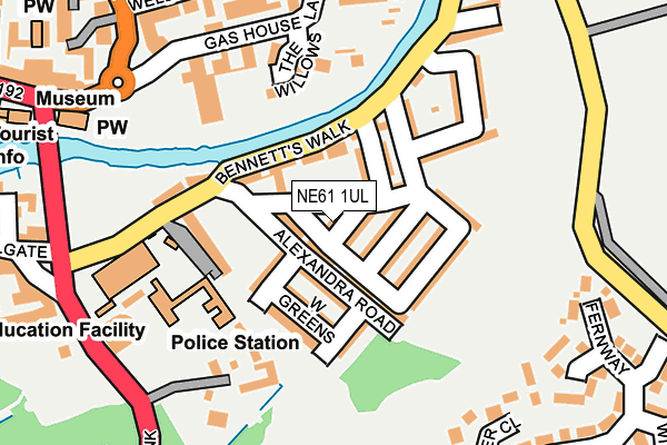 NE61 1UL map - OS OpenMap – Local (Ordnance Survey) NE61 1UL map - OS OpenMap – Local (Ordnance Survey)