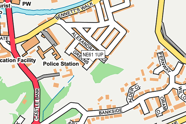 NE61 1UP map - OS OpenMap – Local (Ordnance Survey) NE61 1UP map - OS OpenMap – Local (Ordnance Survey)
