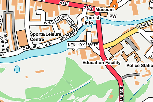 NE61 1XX map - OS OpenMap – Local (Ordnance Survey) NE61 1XX map - OS OpenMap – Local (Ordnance Survey)