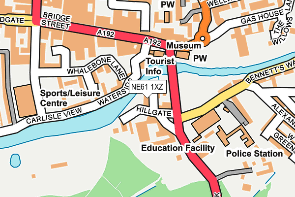 NE61 1XZ map - OS OpenMap – Local (Ordnance Survey) NE61 1XZ map - OS OpenMap – Local (Ordnance Survey)