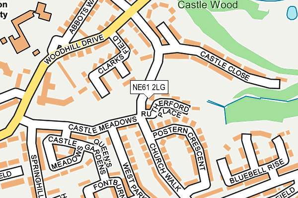 NE61 2LG map - OS OpenMap – Local (Ordnance Survey) NE61 2LG map - OS OpenMap – Local (Ordnance Survey)