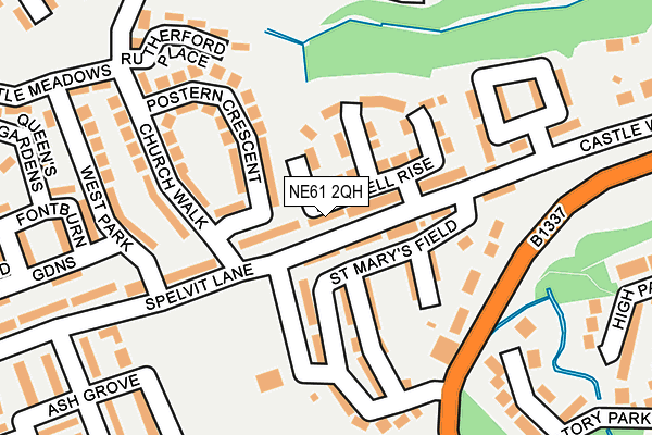 NE61 2QH map - OS OpenMap – Local (Ordnance Survey) NE61 2QH map - OS OpenMap – Local (Ordnance Survey)
