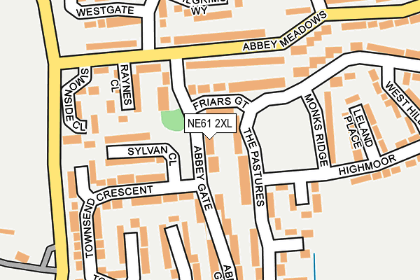 NE61 2XL map - OS OpenMap – Local (Ordnance Survey) NE61 2XL map - OS OpenMap – Local (Ordnance Survey)