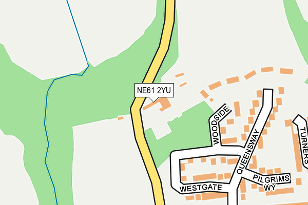 NE61 2YU map - OS OpenMap – Local (Ordnance Survey) NE61 2YU map - OS OpenMap – Local (Ordnance Survey)