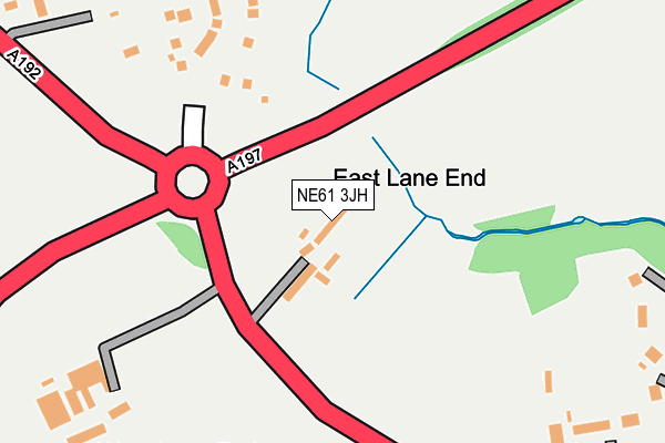 NE61 3JH map - OS OpenMap – Local (Ordnance Survey) NE61 3JH map - OS OpenMap – Local (Ordnance Survey)