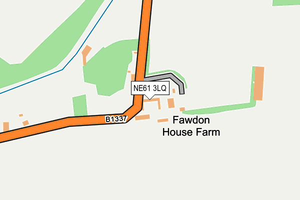 NE61 3LQ map - OS OpenMap – Local (Ordnance Survey)